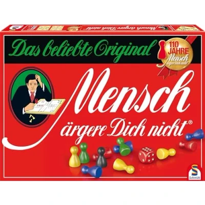 Immagine di Schmidt Spiele 49020 Non t&#039;arrabbiare, Edizione Speciale con pedine in Legno [Lingua Tedesca]