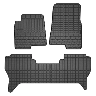 Immagine di FROGUM 546276 Set tappetino Gomma anteriore e posteriore 4 nero Su misura MITSUBISHI: PAJERO 3
