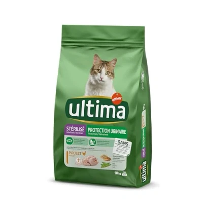 Immagine di Multipack! 2 x Ultima Cat Crocchette per gatti Sterilised Urinary Pollo