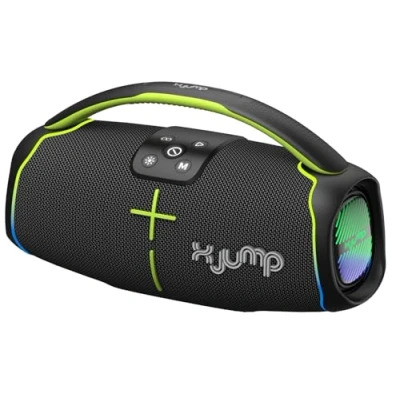 Immagine di X JUMP XJ 150 Cassa Wireless Portatile Amplificata 60W, Alte Prestazioni, Funzione TWS, USB, AUX IN, Microfono Incorporato, Speaker Resistente all&#039;Acqua Waterproof IPX5, Nero