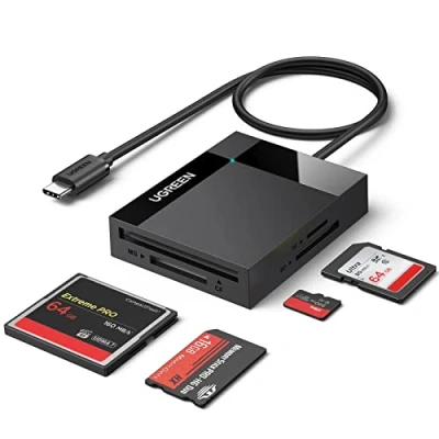 Immagine di UGREEN USB C Lettore Schede SD TF CF MS Card Reader 4 in 1 Adattatore per di Memoria Compatibile con MacBook Pro 2023 Air iPad iPhone 16 Plus Max 15 PS5 Xbox Galaxy S23