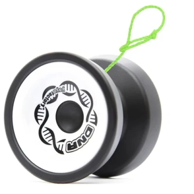 Immagine di YoyoFactory Dna Yo Nero Bianco (yoyo in Metallo, Corde, Cuscinetti a Sfera e Istruzioni Incluse)