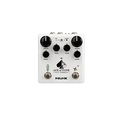 Immagine di NUX Ace of Tone Pedale Overdrive Dual Stacked, NDO 5, colore: Bianco