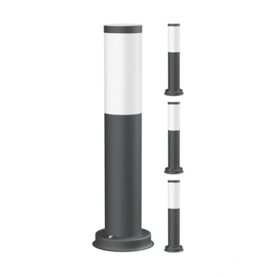 Immagine di ledscom.de 4 pezzi luce di sentiero/luce bitta/luce giardino PORU per esterni, IP44, 39 cm, antracite, 1x E27 max. 40W