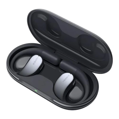 Immagine di Xiaomi OpenWear Stereo, Cuffie Bluetooth, custodia di ricarica, Hi Res Audio con driver dinamico, Fino a 38,5 ore ascolto, Doppio microfono riduzione del rumore, Design Ergonomico, Grigio
