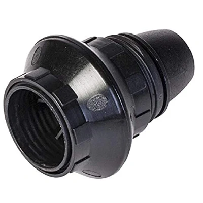 Immagine di Poly Pool PP0488.2X portalampada E14 2 ghiere, nero