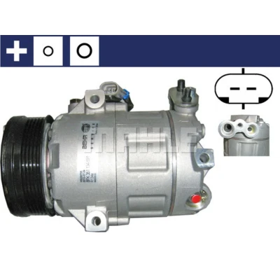 Immagine di MAHLE ORIGINAL ACP 62 000S Compressore Aria Condizionata CVC6 12 PAG 46 R 134a con anello tenuta OPEL: Corsa C Hatchback, Astra G Caravan, CC