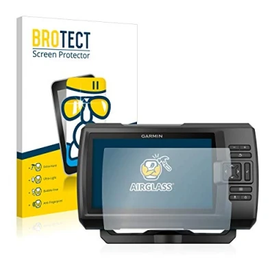 Immagine di brotect Pellicola Protettiva Vetro per Garmin Striker Plus 7cv Protezione Schermo [Durezza Estrema 9H, Chiaro]