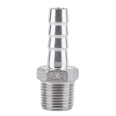 Immagine di SS304 Raccordo Tubo Filettato Maschio Connettore Bobina Flessibile in Acciaio Inossidabile BSP(3/8 * 10mm)