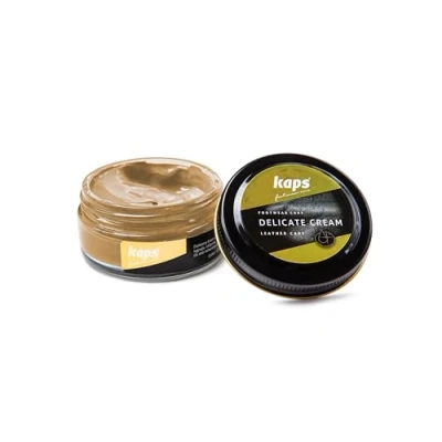 Immagine di Kaps Crema per la Cura delle Scarpe, Intensiva e Nutrimento Pelle, Delicate, 70 Colori (151 Naturale)