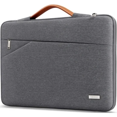 Immagine di TECOOL 13,3 Pollici Custodia PC Portatile Borsa Compatibile con MacBook Air 13 M1 13,6 M2 M3 2024 2012, Acer HP Dell Notebook, PRO 13/14 M3, 13,5 Surface Laptop, Grigio scuro