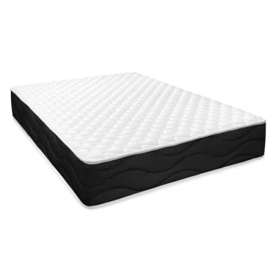 Immagine di Homey Portanza Materasso viscoelastico Reversibile Sleep PRO (Lato Inverno Estate) Rigidità Durezza Medio Alta, Spessore 30 cm, Memory Foam, Nero/Bianco, 140 x 190