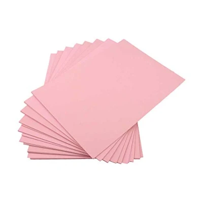 Immagine di Casa di carta e colorata, A3 297 x 420 mm, 220 g/mq, colore: rosa (Confezione da 50 fogli)