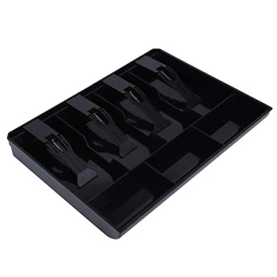 Immagine di DEWIN Vassoio di Cassa, Cassetto Porta Contanti Cassa a 7 Griglie con 4 Banconote e 3 Monete Rimovibile