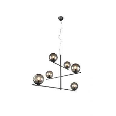 Immagine di Trio Lighting Lampada a sospensione Braccia orientabili pure 6 luci antracite/chiaro