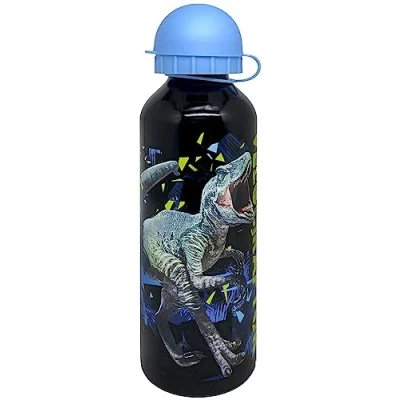 Immagine di Julian Ross Dinosauro Velociraptor Borraccia in Alluminio, 500 Millilitri, Bambini, Resistente, BPA Free, Bottiglia Acqua Scuola Con Beccuccio Retraibile