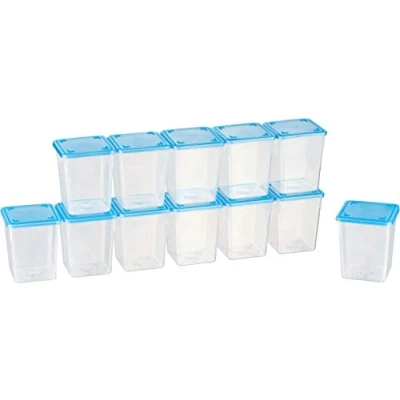 Immagine di MiraHome Mini Contenitore da Freezer Rettangolare 6,5x6,5x8 cm Set (0,25l (12 Pz))