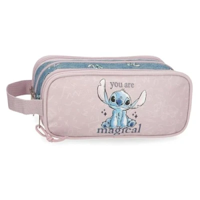 Immagine di Disney Joumma Bags Stitch You Are Magical Custodie Scuola, Borse a tracolla, Vari Scomparti, blu, Astuccio triplo