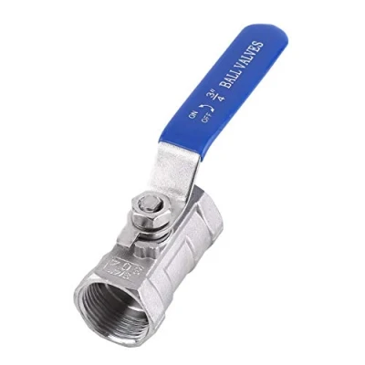 Immagine di Akozon Valvola a Sfera Inox 1/4&quot; 3/8&quot; 3/4&quot; 1&quot; 1 1/2&quot; Rubinetto Ridotto Valvole Acciaio 304 Tubo Femmina Filettato BSP 6 Dimensioni(1/4&quot;)