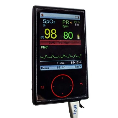 Immagine di Mobiclinic, Pulsossimetro digitale, CMS60F, Marchio Euroepo, Con display TFT, Batteria al litio, Piccolo e Maneggevole