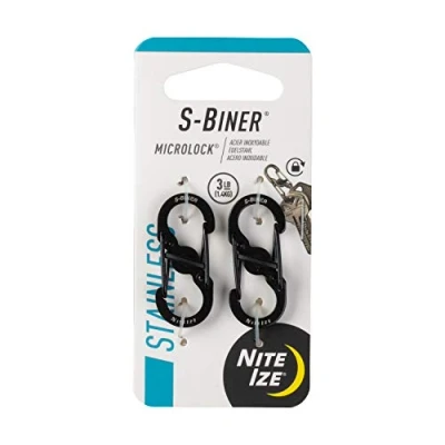Immagine di NITE Ize NI LSBM 01 2R3 Moschettone MicroLock S Biner 2 35 mm x 15 7 pz.