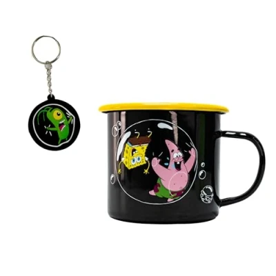 Immagine di SpongeBob Squarepants Tazza portachiavi, e Patrick con le bolle, Merchandising ufficiale