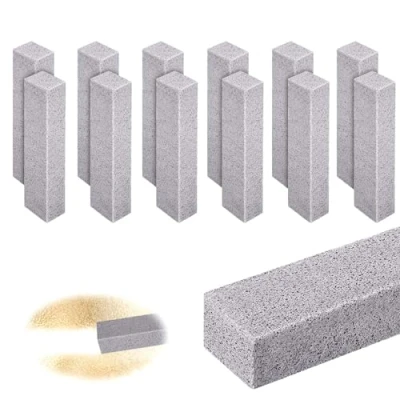 Immagine di Pumice Stone 12 pezzi pietra pomice detergente per WC,pietra la pulizia della tazza del water, WC, barbecue, cucina, doccia, lavandino