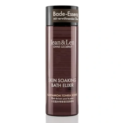Immagine di Jean &amp; Len Bath Elixir Cardamom Tonka con oli naturali, lascia la pelle delicatamente profumata una fragranza floreale, olio da bagno per tutti i tipi di pelle, senza parabeni e siliconi, 100 ml