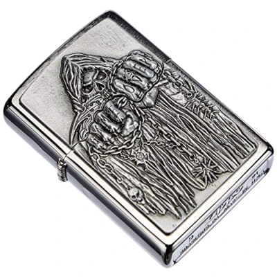 Immagine di Zippo 1300003 Accendino con Logo Zippo, Argento, Standard