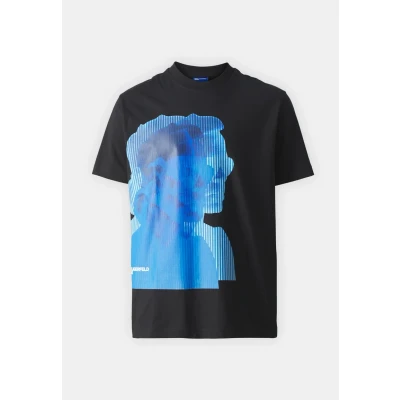 Immagine di Karl Lagerfeld Jeans Regular TEE Tshirt con stampa, Uomo, Taglia: Large, Black