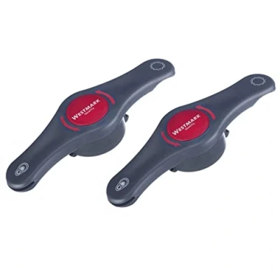 Immagine di Westmark 2 apriscatole combinate e multiple, scioglie il vuoto dei barattoli in scatola, lunghezza: 14,7 cm, elica 4 1, antracite/rosso, 105122E3