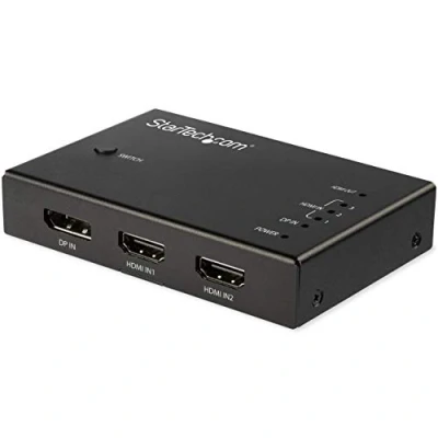 Immagine di StarTech.com Switch Commutatore a 4 porte HDMI 3x e 1x DisplayPort 4K 60Hz Multiporta (VS421HDDP)