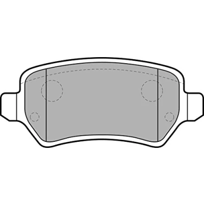 Immagine di DELPHI LP2209 Kit pastiglie freno Non predisposto per contatto segnalazione usura con foglio adesivo accessori OPEL: Zafira B, Meriva A