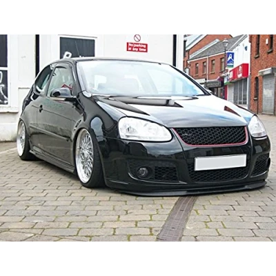 Immagine di Spoiler Labbro Paraurti Anteriore Nero Per VW Golf 5 GTI R32 GT Jetta 03 10