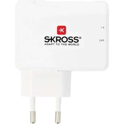Immagine di Skross 38565 Caricatore USB Presa di Corrente uscita max. 3.4 A Num. uscite: 2 x Spina