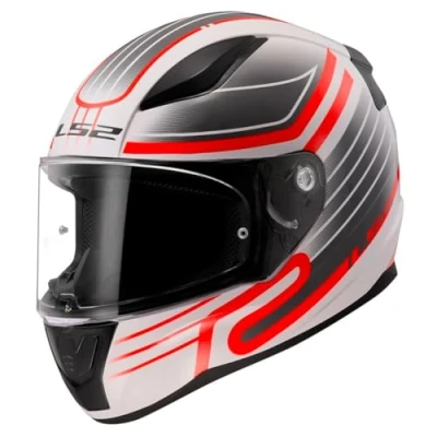 Immagine di LS2, Casco Moto Integrale RAPID II CIRCUIT Gloss White Red, XL
