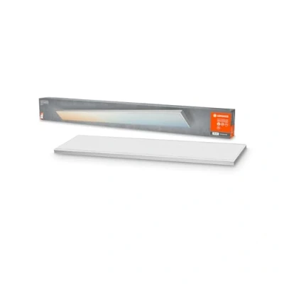 Immagine di LEDVANCE Plafoniera LED intelligente, pannello interno con tecnologia WiFi, colore della luce variabile (3000K 6500K), 1200mm x 100mm, compatibile Google e Alexa, SMART+ WIFI PLANON FRAMELESS