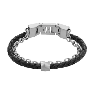 Immagine di Fossil Bracciale silvercoloured, Uomo, Taglia: One Size, Silver coloured