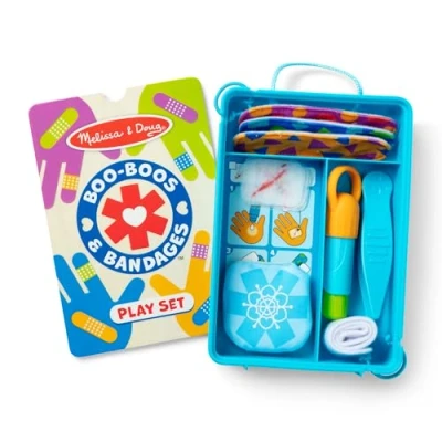 Immagine di Melissa &amp; Doug Set per Giochi di Finzione Primo Soccorso Riutilizzabile Bua e Bende Bambini dai 3 Anni in su
