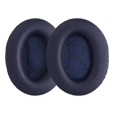 Immagine di kwmobile 2x Cuscinetto Cuffie Compatibile con Bose Quietcomfort 35 35II 25 15 / QC35 QC35II QC25 QC15 Pad Cuscinetti Ricambio Over Ear Simil Pelle blu scuro