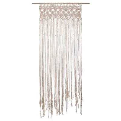Immagine di ATMOSPHERA CREATEUR D&#039;INTERIEUR Tenda in filo metallico &quot;Macramé&quot; bianco avorio 90x200cm
