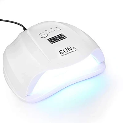 Immagine di Sun Lampada per asciugatura unghie da 54 W, LED UV con 36 luci e sensore automatico 4 timer (UE)
