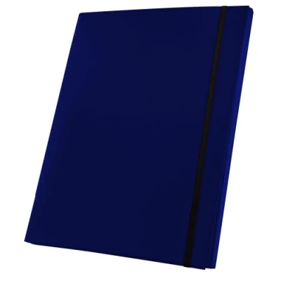 Immagine di Netuno 1x cartellina portadocumenti blu scuro formato A4 dorso 20 mm con elastico cartella porta documenti cartone polypropylene