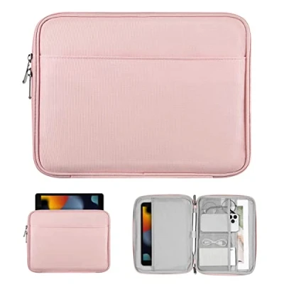 Immagine di TiMOVO 9 11&quot; Borsa per Tablet iPad 10 Gen. 10.9&quot;, 9a/8a/7a 10.2&quot;, Air 11/Air 5a/4a Galaxy Tab A9+/A9 Plus 11&quot;, Custodia Il Trasporto con Tasca, Rosa