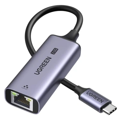 Immagine di UGREEN Adattatore Ethernet USB C 2.5G di Rete a RJ45 in Alluminio Type Lan Adapter Compatibile con iPhone 16 Plus Pro Max 15 MacBook 2023 Air M2 iPad Galaxy S24 S23 Xiaomi 13