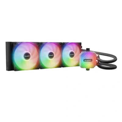 Immagine di be quiet! Light Loop raffreddamento ad acqua da 360 mm, per sistemi di overclocking, 3 ventole Wings LX 120 mm PWM alta velocità, blocco ARGB elegante, con hub PWM,