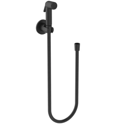 Immagine di Ideal Standard Idealspray, Idroscopino con supporto a parete fisso, Portata da 7.2l/min, Nero seta