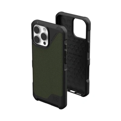 Immagine di Urban Armor Gear Metropolis LT MagSafe Case Backcover per cellulare Apple iPhone 16 Pro Max Kevlar ®, Verde oliva Compatibile con