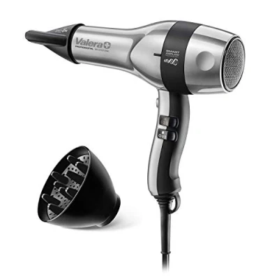 Immagine di Valera, Swiss Silent Jet 8700, Asciugacapelli Professionale, Phon Potente e Silenzioso, Motore, 6 Livelli di Temperatura, Ionizzatore, Cavo Flessibile Anti Attorcigliamento, 2400 W, Made