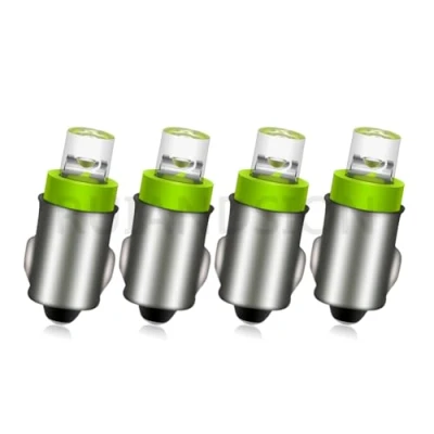Immagine di Ruiandsion 4 lampadine LED BA7S per cruscotto, F3, 1 LED, 12 V CC, 50 lm, colore verde, interni, terra negativa